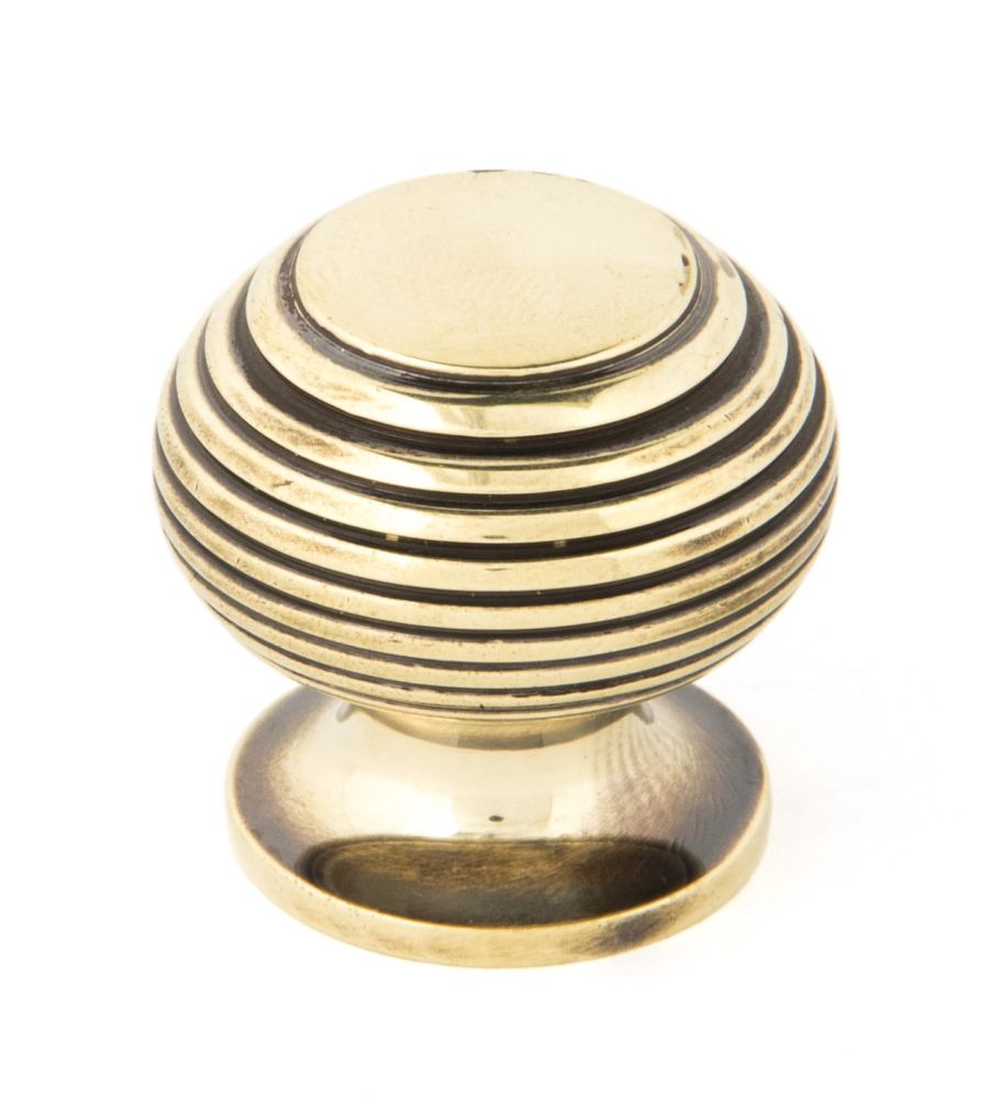 Aged Brass Beehive Cabinet Knob - Small