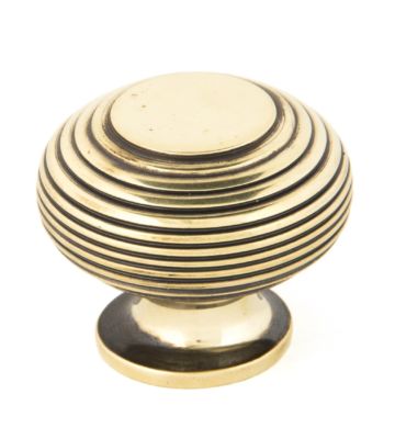 From The Anvil Aged Brass Beehive Cabinet Knob – Large