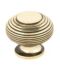 Aged Brass Beehive Cabinet Knob - Large