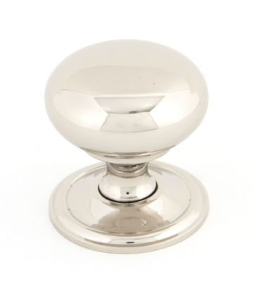 From The Anvil Polished Nickel Mushroom Cabinet Knob – Large