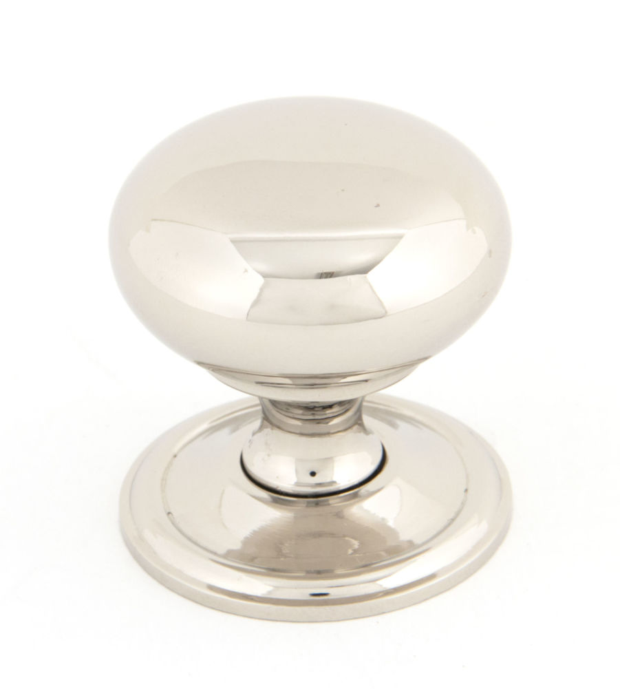 Polished Nickel Mushroom Cabinet Knob - Large