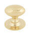 Polished Brass Oval Cabinet Knob - Large