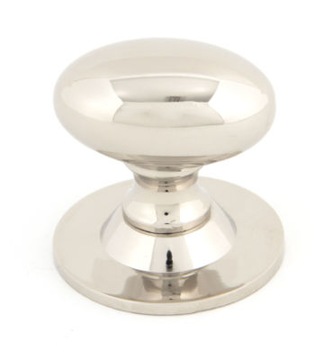 From The Anvil Polished Nickel Oval Cabinet Knob – Large