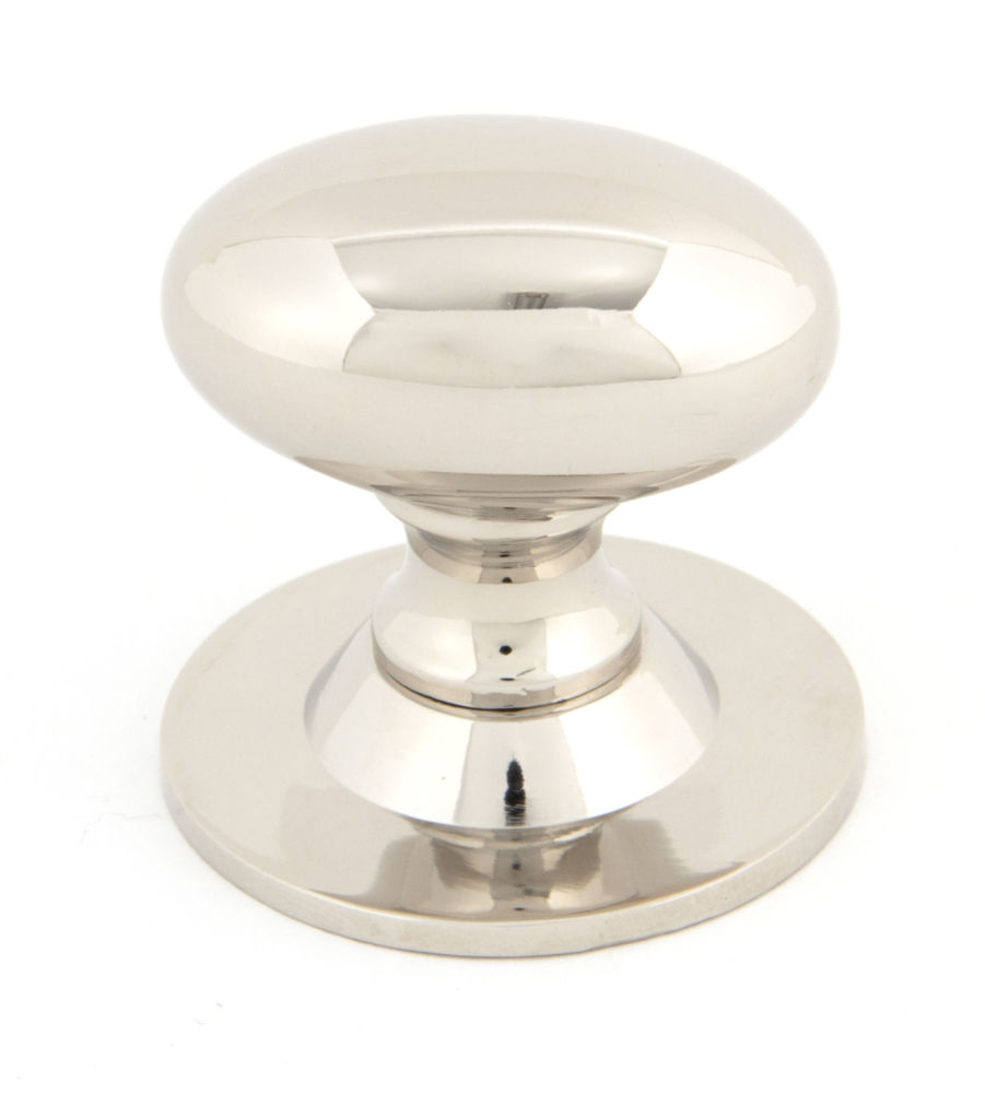 Polished Nickel Oval Cabinet Knob - Large