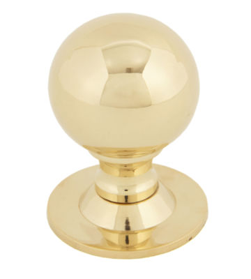 From The Anvil Polished Brass Ball Cabinet Knob – Large