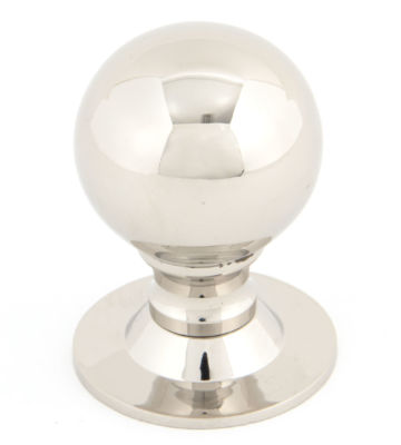 From The Anvil Polished Nickel Ball Cabinet Knob – Large
