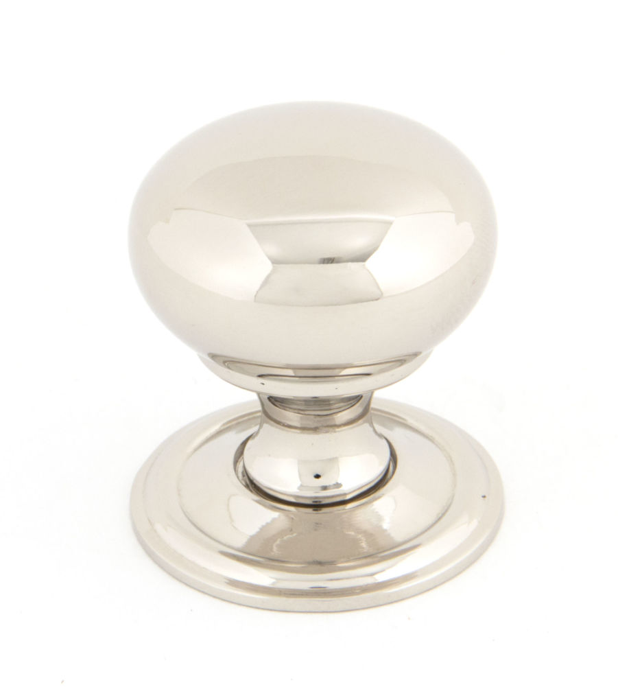 Polished Nickel Mushroom Cabinet Knob - Small