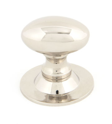From The Anvil Polished Nickel Oval Cabinet Knob – Small