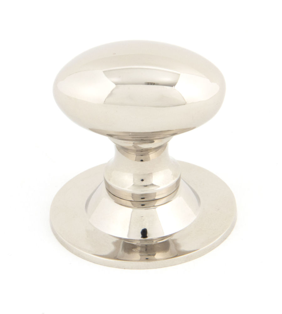 Polished Nickel Oval Cabinet Knob - Small