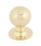 Polished Brass Ball Cabinet Knob - Small