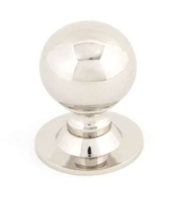 From The Anvil Polished Nickel Ball Cabinet Knob – Small