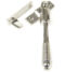 Polished Nickel Night Vent Reeded Fastener - Locking 