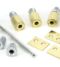 Polished Brass Lacquered Secure Stop - Set of 4