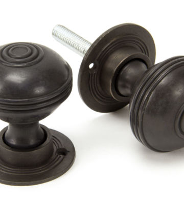 From The Anvil Aged Bronze Prestbury Mortice/Rim Knob Set – 50mm