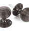 Aged Bronze Heavy  Beehive Mortice/Rim Knob Set