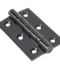 Black on SS 3" Ball Bearing Butt Hinge (Pair)