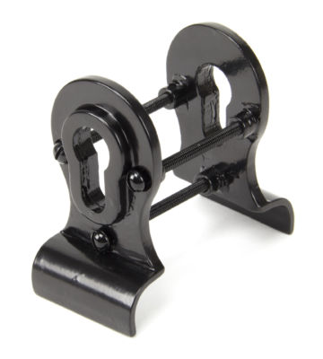 From The Anvil Black Euro Door Pull – Back-to-back Fixing