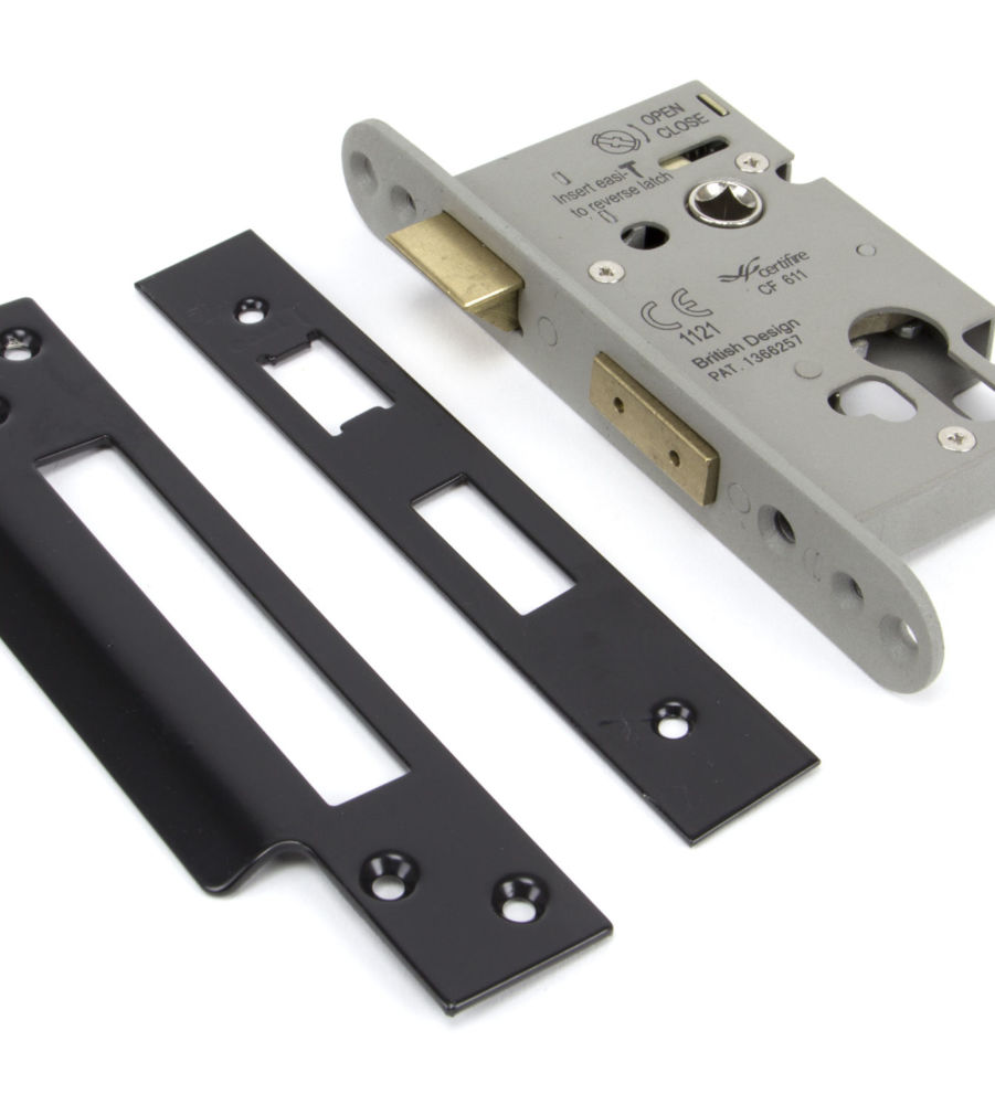 Black 2.5" Euro Sash Lock