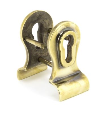 From The Anvil Aged Brass 50mm Euro Door Pull (Back To Back Fixings)