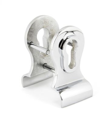 From The Anvil Polished Chrome 50mm Euro Door Pull (Back To Back Fixings)