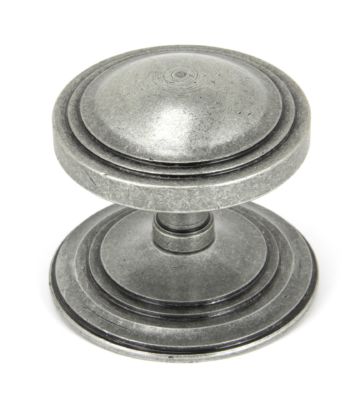 From The Anvil Pewter Art Deco Centre Door Knob