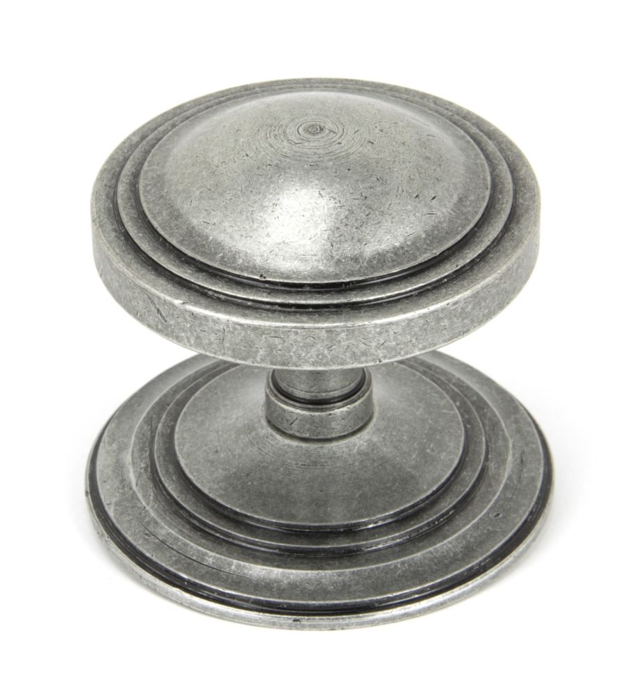 Pewter Art Deco Centre Door Knob