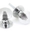 Polished Chrome Heavy Beehive Mortice/Rim Knobs