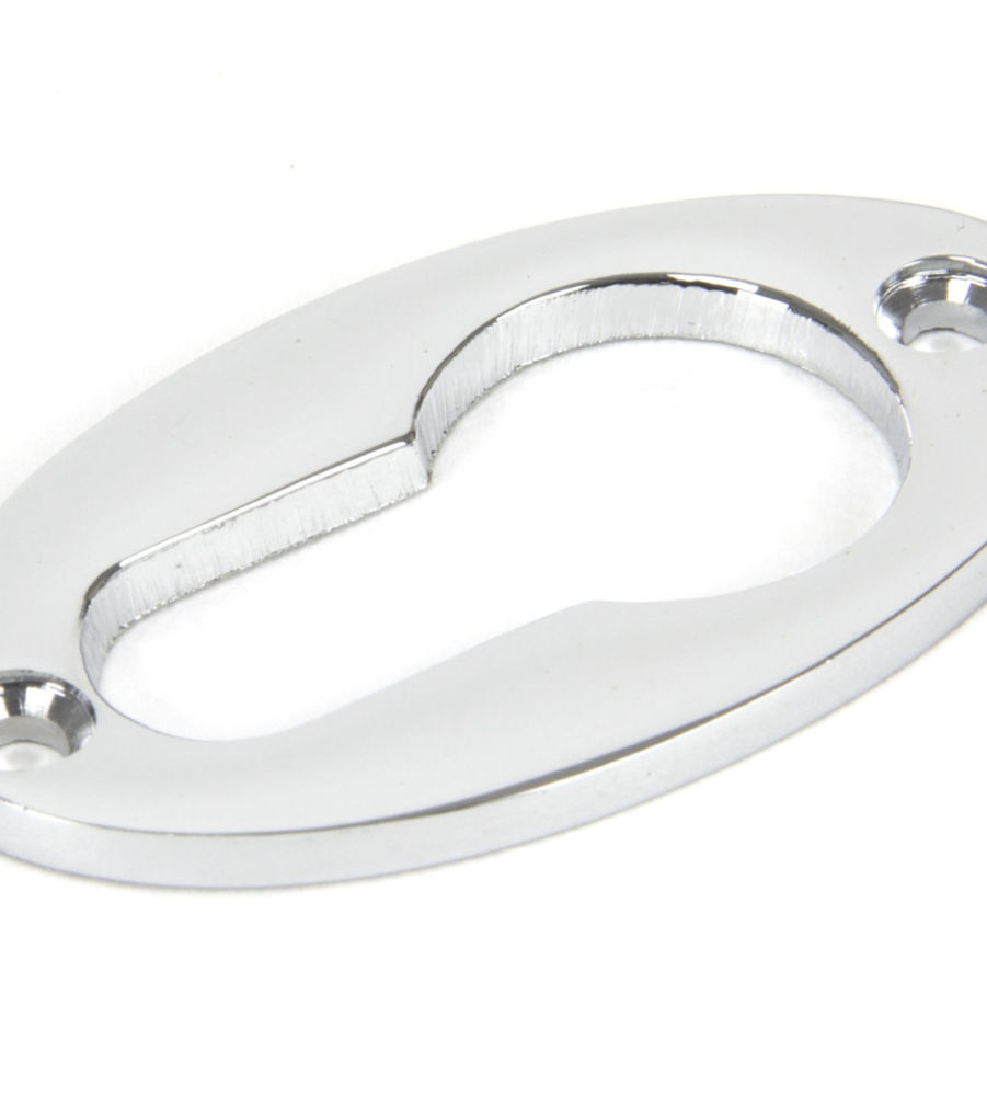 Polished Chrome Oval Euro Escutcheon