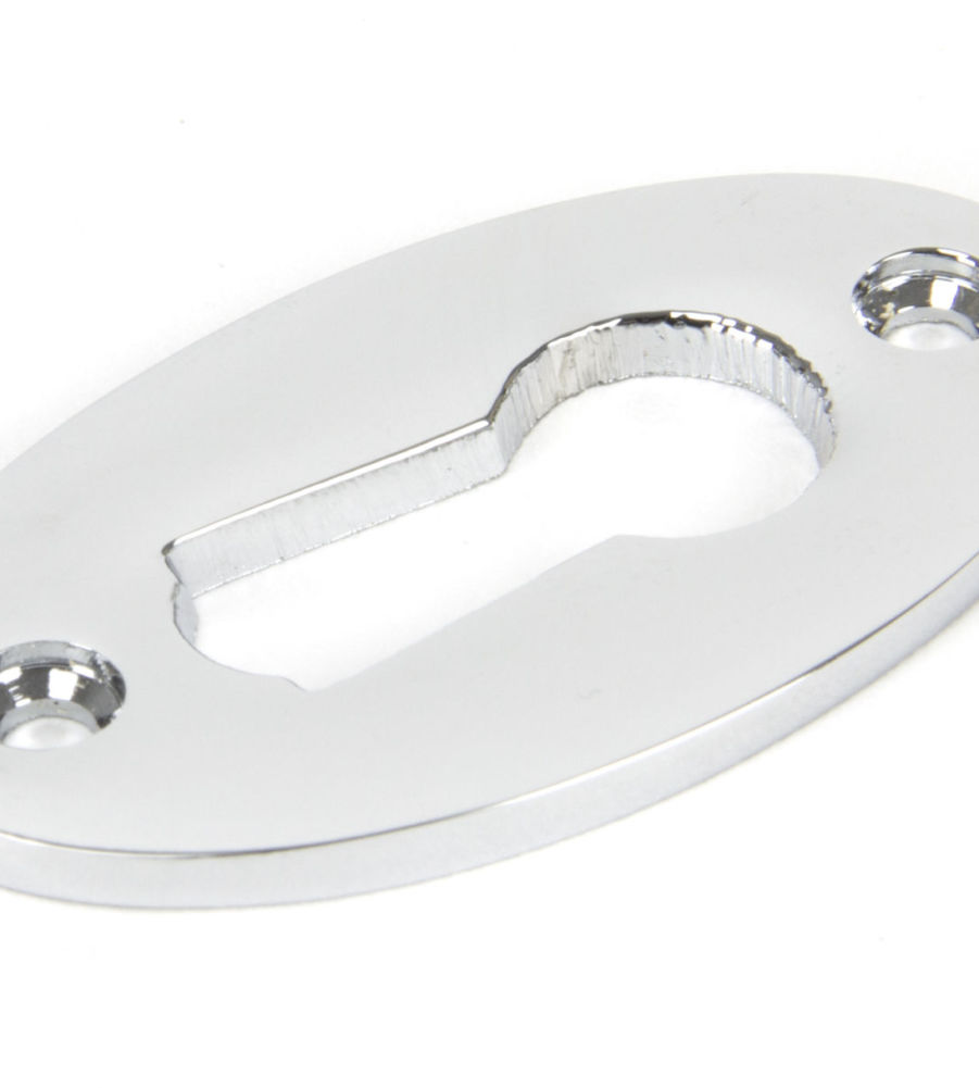 Polished Chrome Oval Escutcheon