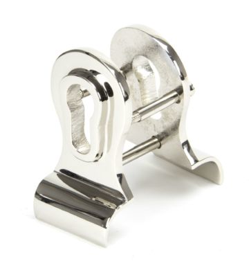 From The Anvil Polished Nickel 50mm Euro Door Pull (Back To Back Fixings)