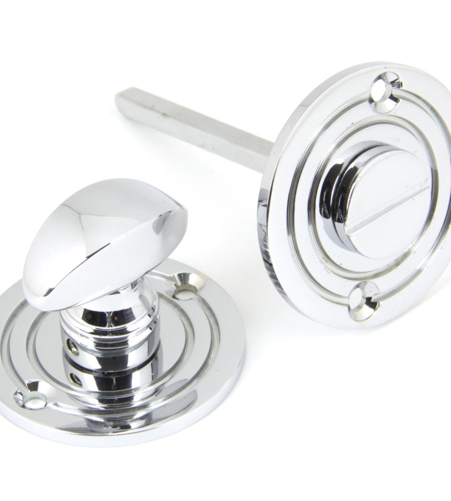 Polished Chrome Round Bathroom Thumbturn