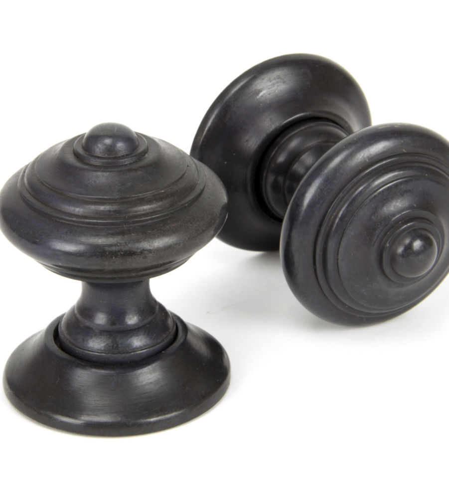 Aged Bronze Elmore Concealed Mortice Knob Set