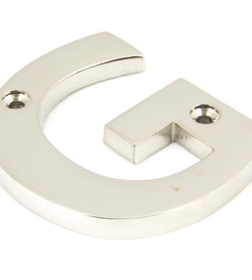 From The Anvil Polished Nickel Letter ‘G’