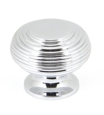 From The Anvil Polished Chrome Beehive Cabinet Knob – Large