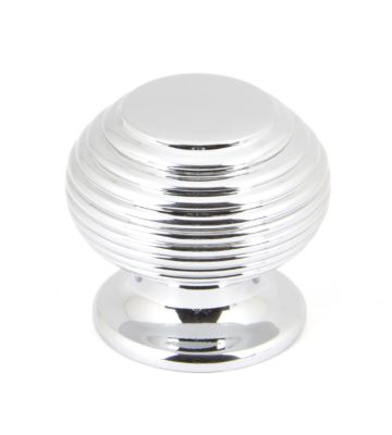 From The Anvil Polished Chrome Beehive Cabinet Knob – Small