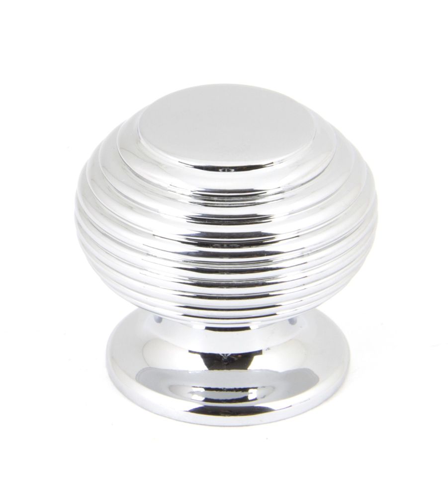 Polished Chrome Beehive Cabinet Knob - Small