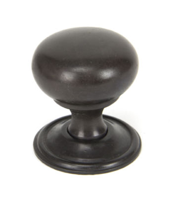 From The Anvil Aged Bronze Mushroom Cabinet Knob – Large