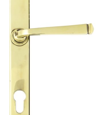 From The Anvil Aged Brass Avon Slimline Lever Espag. Lock Set