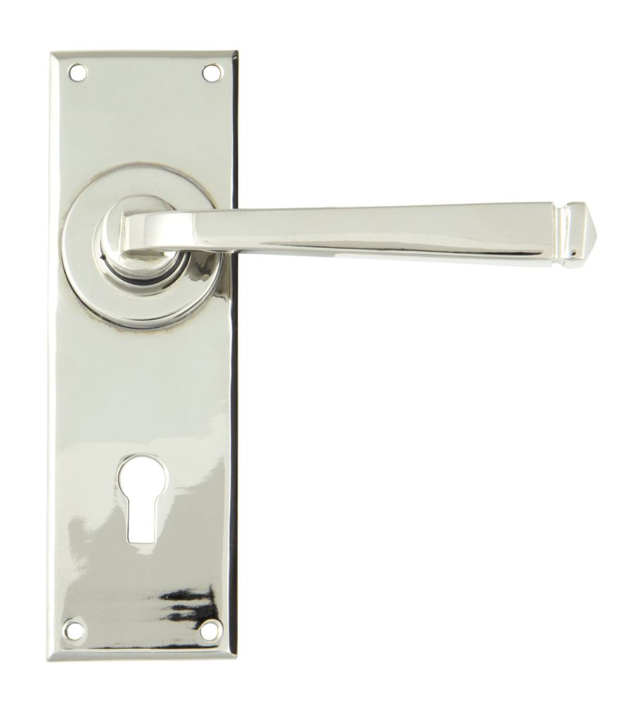 Polished Nickel Avon Lever Lock Set
