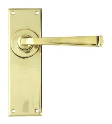 From The Anvil Aged Brass Avon Lever Latch Set