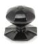Black Octagonal Centre Door Knob - Internal
