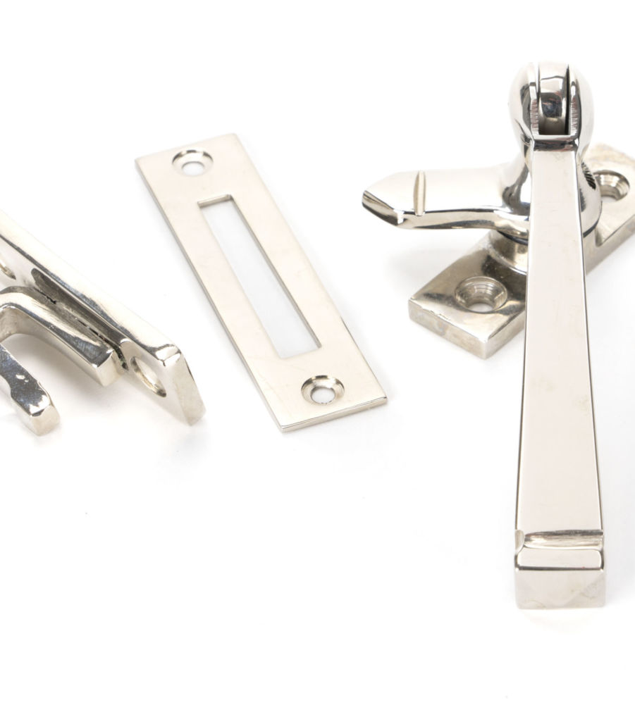 Polished Nickel Locking Avon Fastener