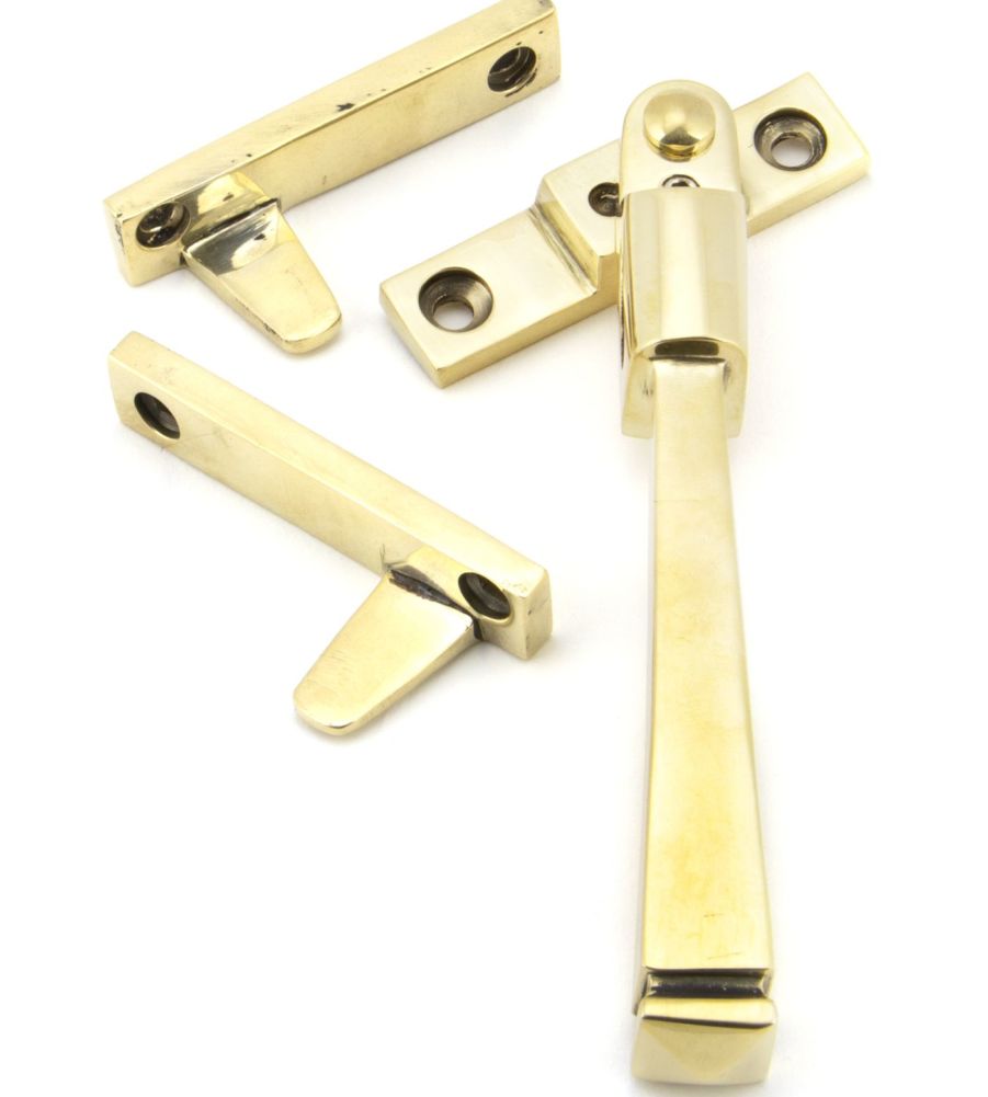 Aged Brass Night-Vent Locking Avon Fastener