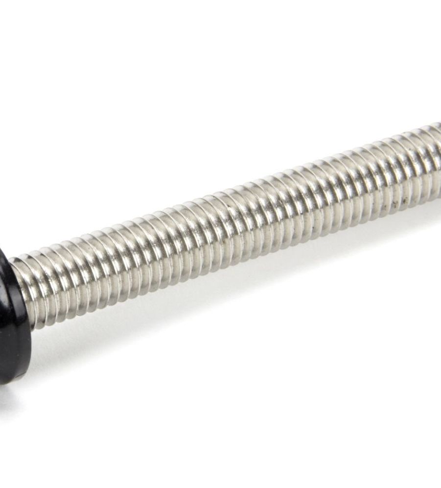 Black ended SS M10 110mm Threaded Bar