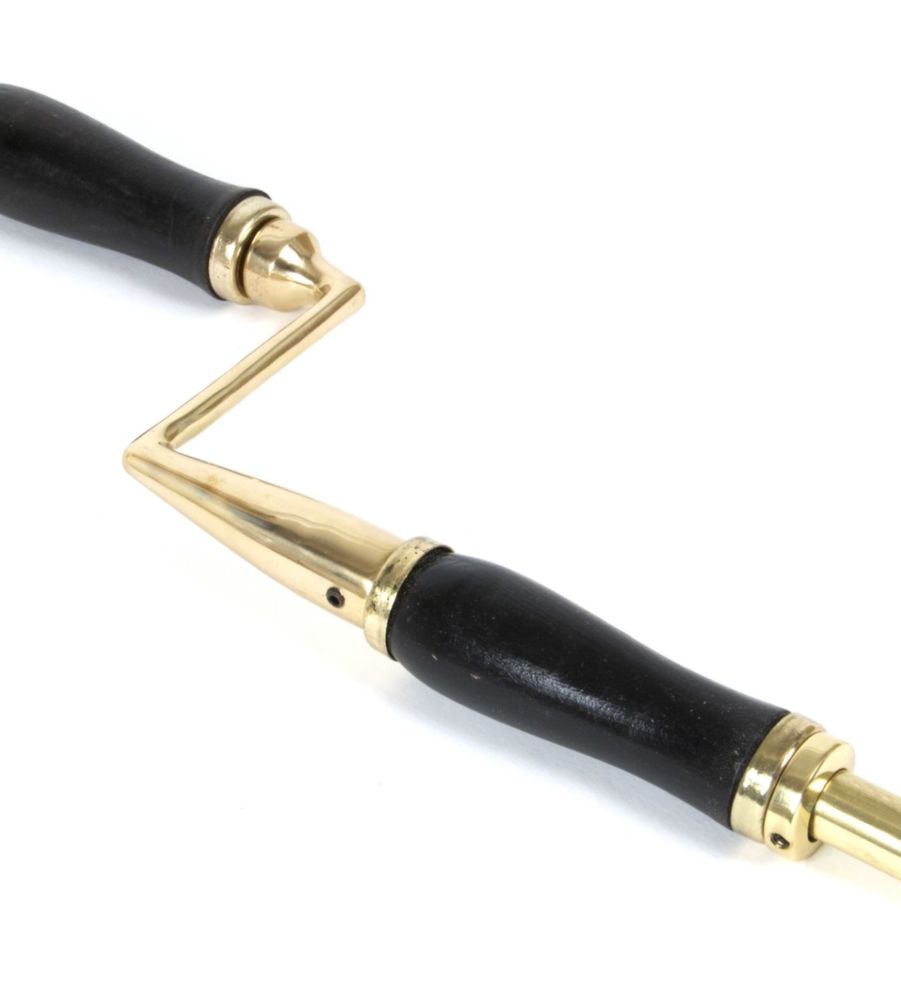 From The Anvil Polished Brass Lacquered Window Winder