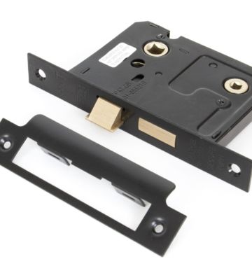 From The Anvil Black 3” Bathroom Mortice Lock