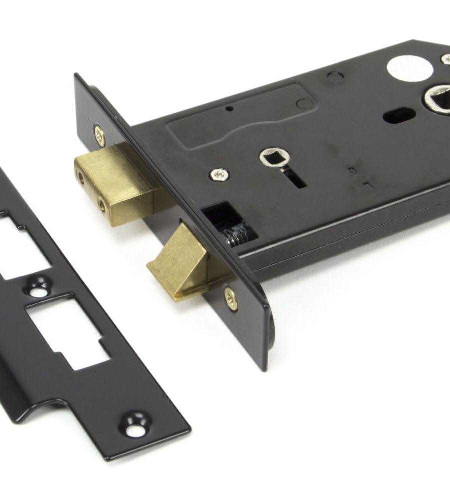 From The Anvil Black 5" Horizontal Bathroom Lock