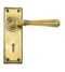 Aged Brass Newbury Lever Lock Set