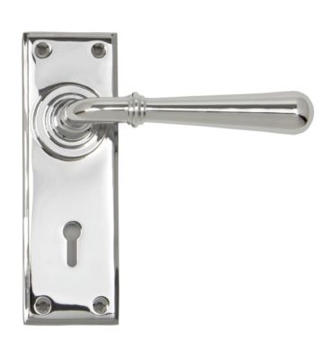 From The Anvil Polished Chrome Newbury Lever Lock Set