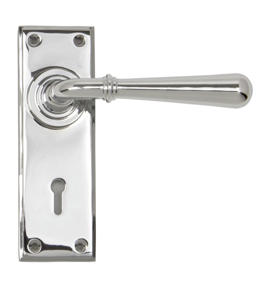 Polished Chrome Newbury Lever Lock Set